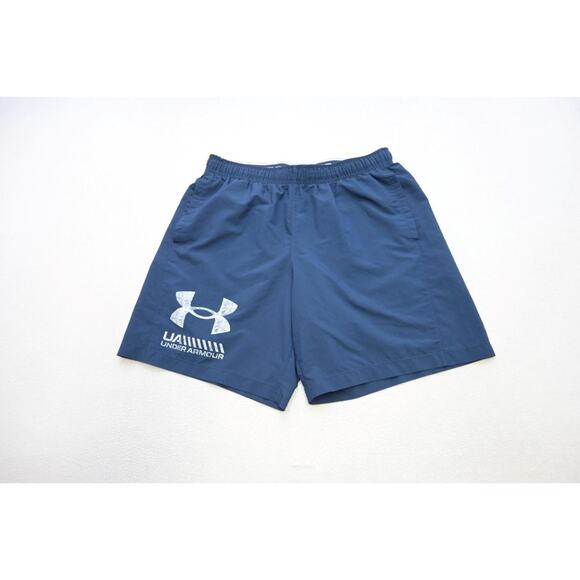 Under Armour Gym Shorts HeatGear Loose Performance W/Pockets 8" INS Mens Large - Picture 1 of 6